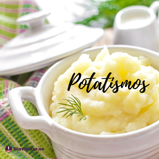 Med din stavmixer så gör du potatismos snabbt. Välj din konsistens efter hur länge du mixar.